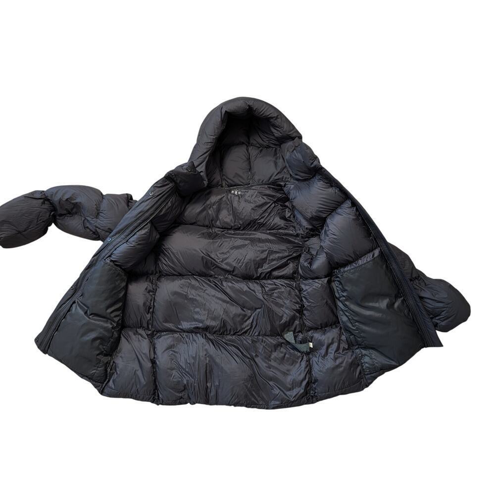 UNIQULO women's Ultralight DOWN Parka/Jacket/Coat, Med; Black Packable Puffer - Picture 8 of 12